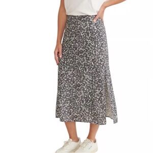 Marine Layer Ryan Midi Slip Skirt Floral